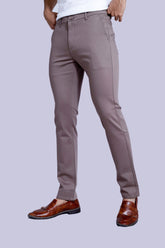 Light Brown Regular Fit Cotton Chinos
